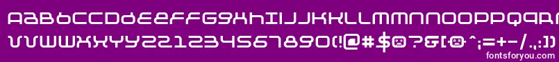 フォントNegtiv12 – 紫の背景に白い文字