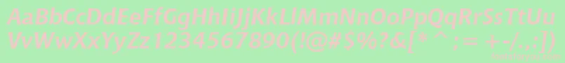 ChiantiBoldItWin95bt Font – Pink Fonts on Green Background