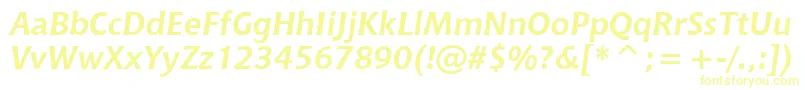 ChiantiBoldItWin95bt-Schriftart – Gelbe Schriften