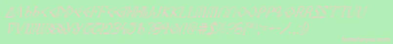 Ppressci Font – Pink Fonts on Green Background