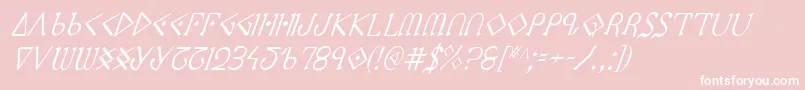 Ppressci Font – White Fonts on Pink Background