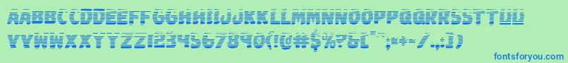 Johnnytorchgrad Font – Blue Fonts on Green Background