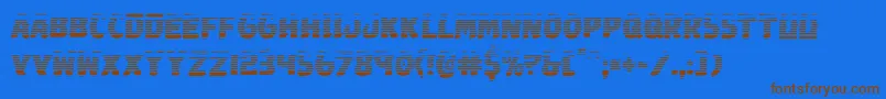 Johnnytorchgrad Font – Brown Fonts on Blue Background