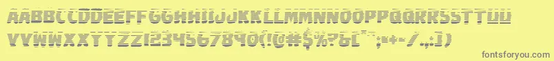 Johnnytorchgrad Font – Gray Fonts on Yellow Background