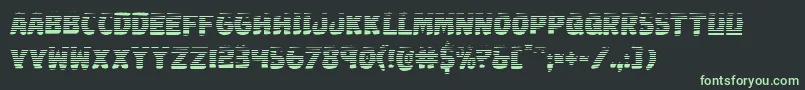 Шрифт Johnnytorchgrad – зелёные шрифты на чёрном фоне