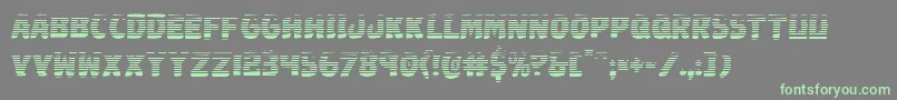 Johnnytorchgrad-fontti – vihreät fontit harmaalla taustalla