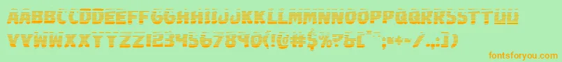 Johnnytorchgrad Font – Orange Fonts on Green Background