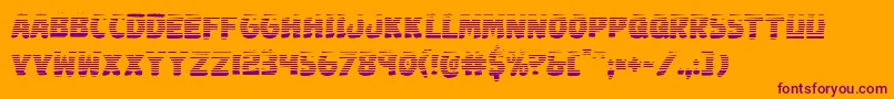 Johnnytorchgrad Font – Purple Fonts on Orange Background