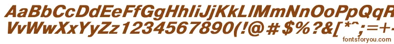 Helvdlbi Font – Brown Fonts on White Background