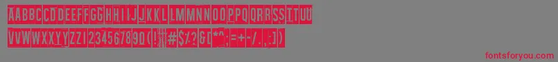 Wallowxenon Font – Red Fonts on Gray Background