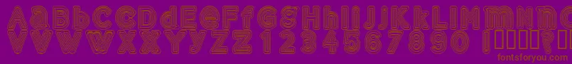 Gelam Font – Brown Fonts on Purple Background