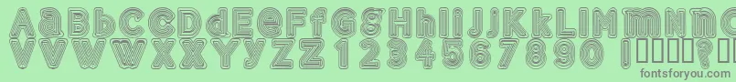 Gelam Font – Gray Fonts on Green Background