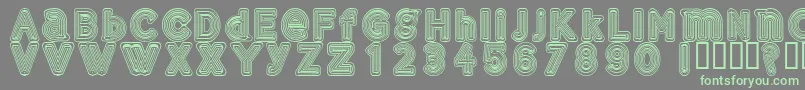 Gelam Font – Green Fonts on Gray Background