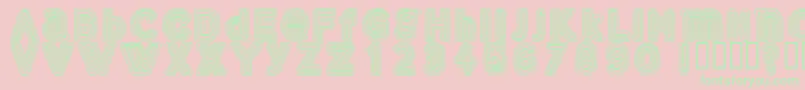 Gelam Font – Green Fonts on Pink Background