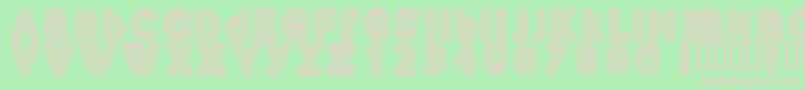 Gelam Font – Pink Fonts on Green Background