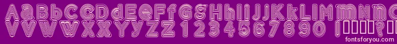 Gelam Font – Pink Fonts on Purple Background
