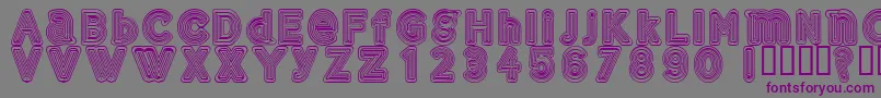 Gelam Font – Purple Fonts on Gray Background