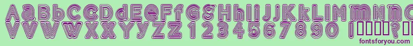 Gelam Font – Purple Fonts on Green Background