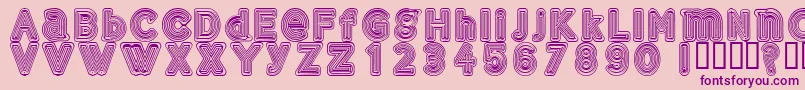 Gelam Font – Purple Fonts on Pink Background