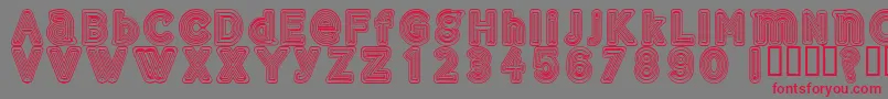 Gelam Font – Red Fonts on Gray Background