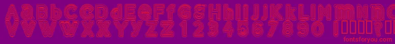Gelam Font – Red Fonts on Purple Background