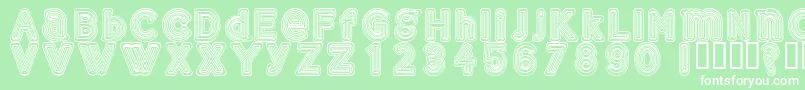 Gelam Font – White Fonts on Green Background