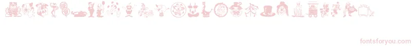 フォントBigtop – 白い背景にピンクのフォント