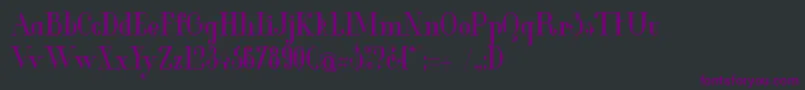 GlamorMediumCondensed Font – Purple Fonts on Black Background