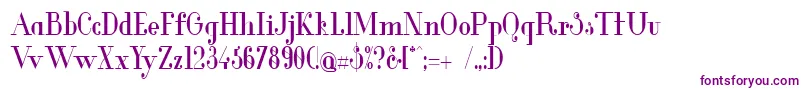 GlamorMediumCondensed-fontti – violetit fontit