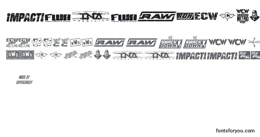 ProWrestlingLogos Font – alphabet, numbers, special characters