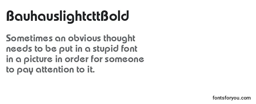 BauhauslightcttBold Font
