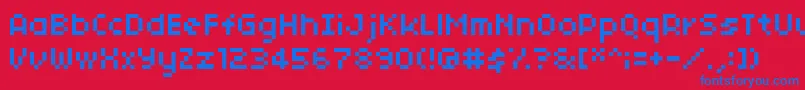 04b 03  Font – Blue Fonts on Red Background