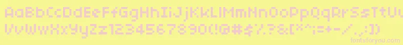 04b 03  Font – Pink Fonts on Yellow Background