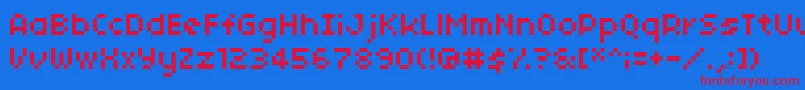 04b 03  Font – Red Fonts on Blue Background