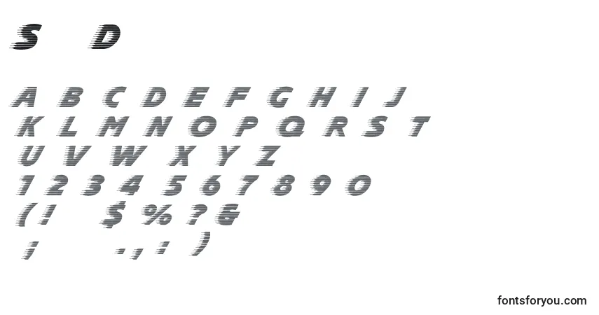 Czcionka SlipstreamDg – alfabet, cyfry, specjalne znaki