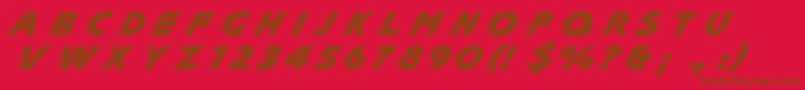 Lisätietoja SlipstreamDg-fontista SlipstreamDg-fontti – ruskeat fontit punaisella taustalla