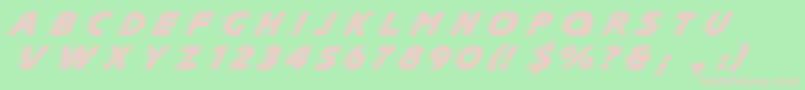 SlipstreamDg Font – Pink Fonts on Green Background