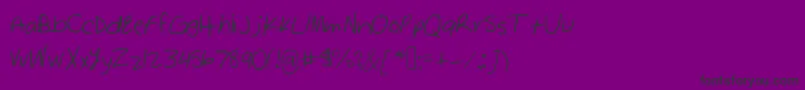 Sawashand Font – Black Fonts on Purple Background