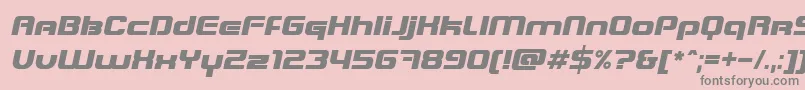 BlasterInfiniteItalic Font – Gray Fonts on Pink Background