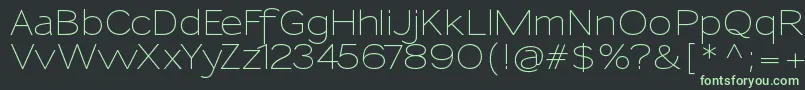 SansumiRegular Font – Green Fonts on Black Background