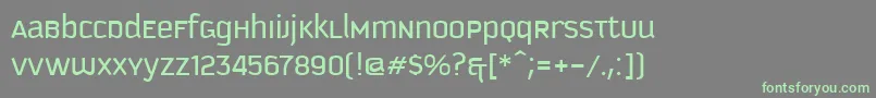 KautivaUni Font – Green Fonts on Gray Background