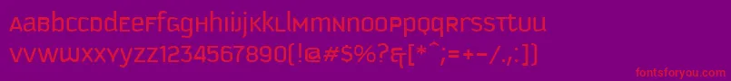 KautivaUni Font – Red Fonts on Purple Background
