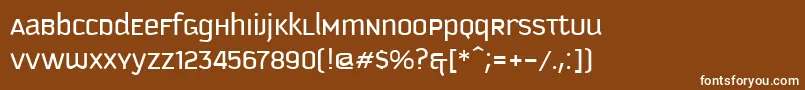 KautivaUni Font – White Fonts on Brown Background