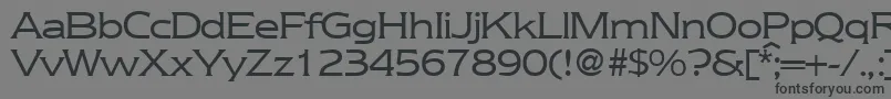 NebraskaRegularDb-Schriftart – Schwarze Schriften auf grauem Hintergrund