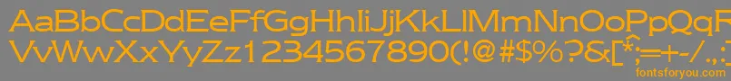 NebraskaRegularDb Font – Orange Fonts on Gray Background