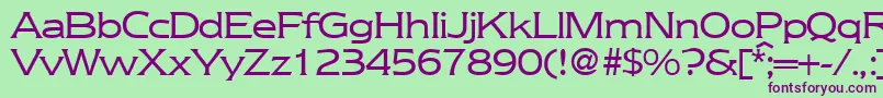 NebraskaRegularDb Font – Purple Fonts on Green Background