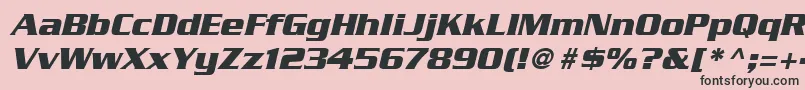 Saiba mais sobre a fonte SerpentineLtBoldOblique Fonte SerpentineLtBoldOblique – fontes pretas em um fundo rosa