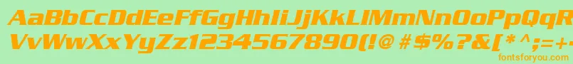 En savoir plus sur la police SerpentineLtBoldOblique Police SerpentineLtBoldOblique – polices orange sur fond vert