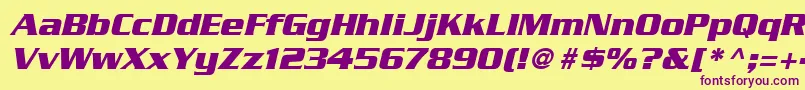 En savoir plus sur la police SerpentineLtBoldOblique Police SerpentineLtBoldOblique – polices violettes sur fond jaune
