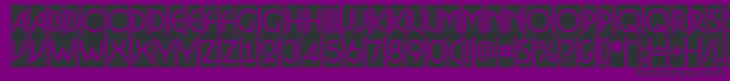 ABosanovacm Font – Black Fonts on Purple Background